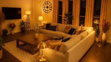 Smart TV, fireplace, offices