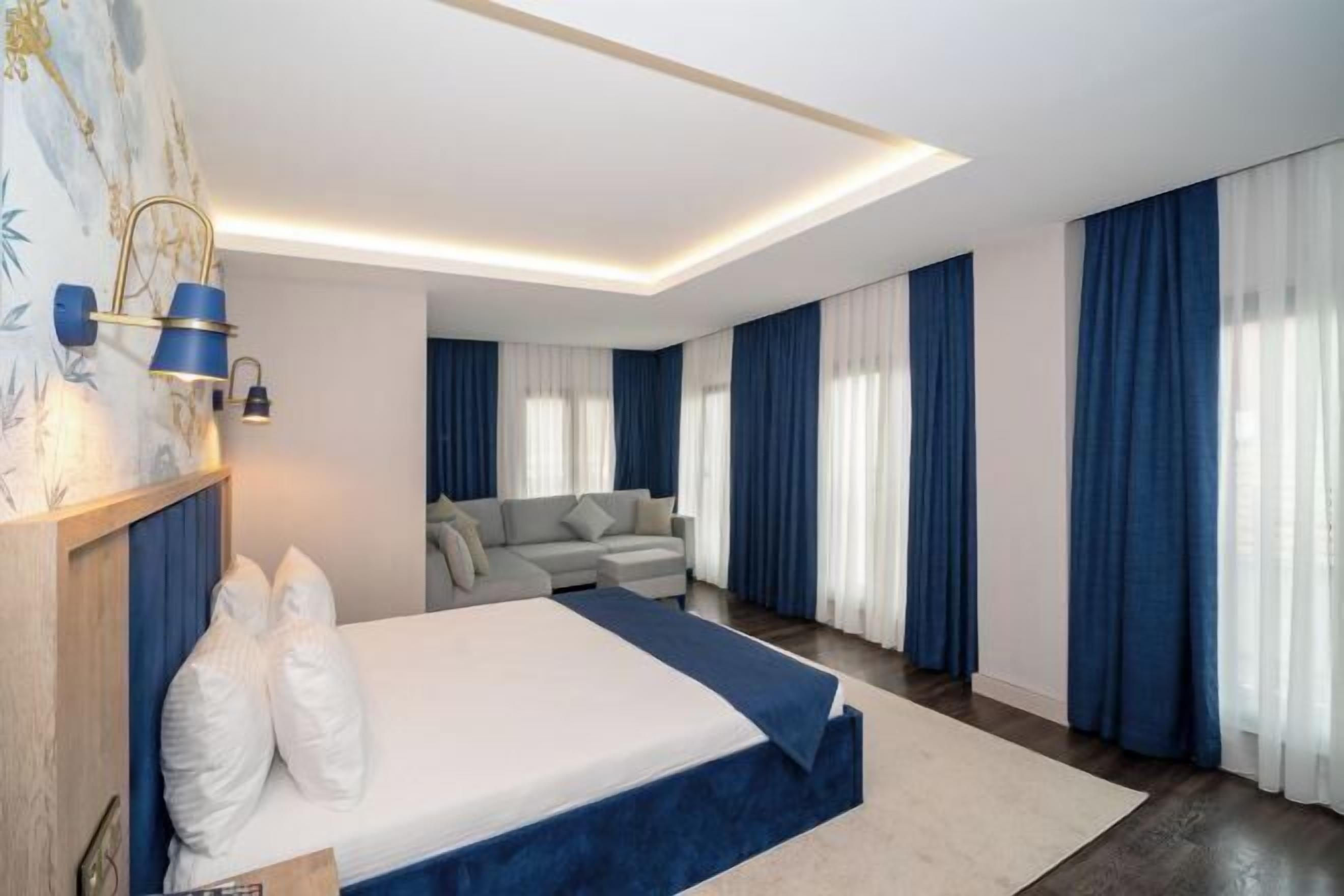 Bettwäsche aus ägyptischer Baumwolle, hochwertige Bettwaren, Minibar