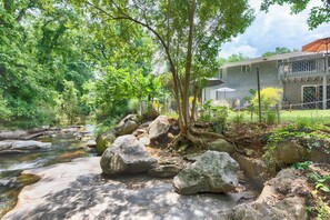 Property grounds - The Creek House
beautiful backyard creek
rear find, family friendly.
 (Marietta)