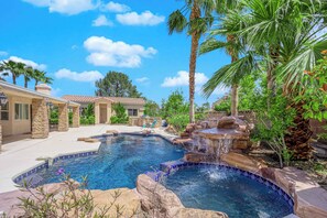 Outdoor pool, a heated pool - Guest House #A Poolside Oasis King Bed, BBQ, Basketball, Mini Golf & Pool (Las Vegas)