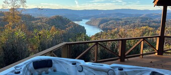 Stunning, Mtn-Top, Lakeview Cabin on Private 8 acres