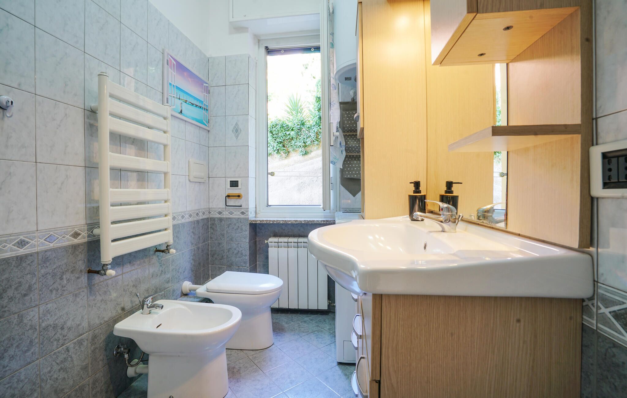 Douche, sèche-cheveux