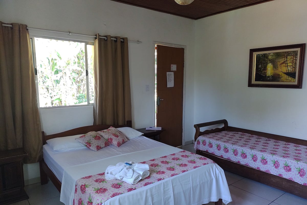 Standard Quadruple Room, Pool View | Blackout curtains, iron/ironing board, free WiFi, bed sheets