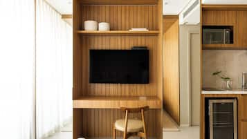 Apartamento superior | Cozinha privada | Máquina de café expresso, cafeteira/chaleira