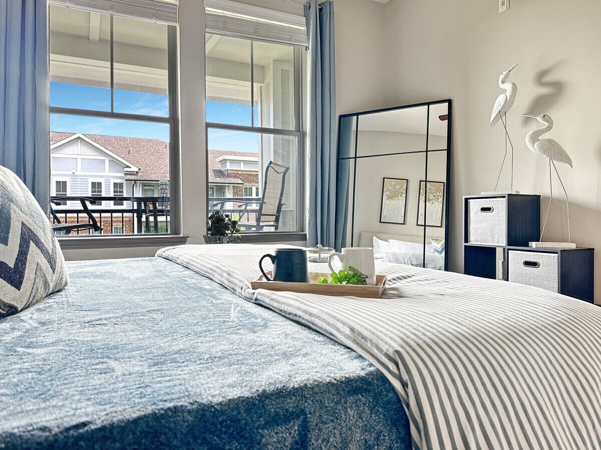 1 bedroom, desk, iron/ironing board, travel crib