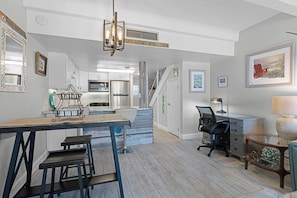Fridge, microwave, oven, stovetop - OCN B203- Second floor ocean views! (New Smyrna Beach)