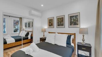 3 bedrooms, iron/ironing board, travel cot, WiFi