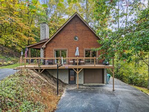 Exterior - Eastmoor Retreat Hot Tub Cabin 15 Minutes from Asheville with EV Charging (Fairview)