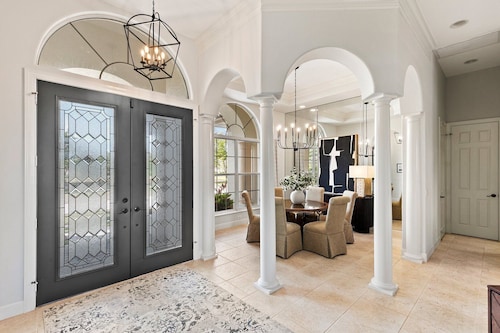 This waterfront home on Marco Island is the perfect vacation destination for families or groups.