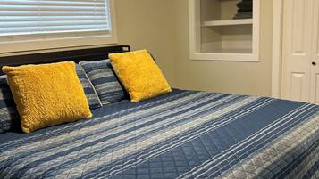 2 dormitorios, cuna de viaje, wifi gratis y ropa de cama
