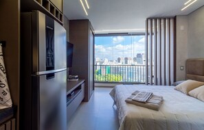 1 soverom, strykejern/-brett, wi-fi (inkludert) og sengetøy