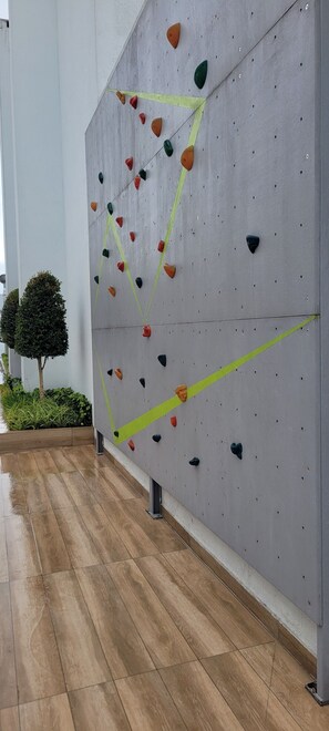 Outdoor rock climbing