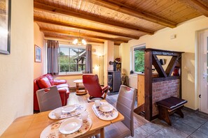 TV, caminetto, tavolo da ping pong, impianto stereo