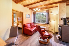 Televisión, chimenea, tenis de mesa y estéreo