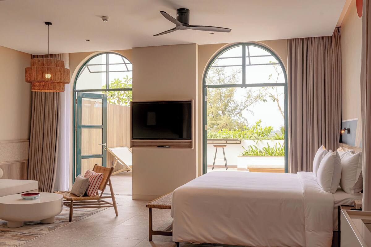 Studio Suite, Terrace, Ocean View | Katil bayi/kot (percuma), Wi-fi percuma, cadar katil 
