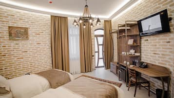 Deluxe-Zweibettzimmer | Schallisolierte Zimmer, kostenloses WLAN, Bettwäsche