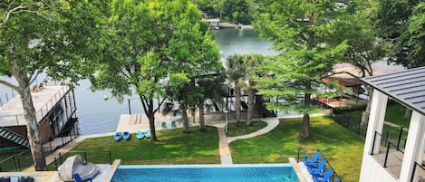 Piscine extérieure, piscine chauffée