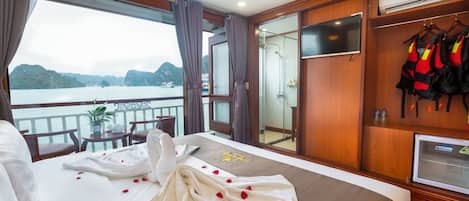 Executive-Doppel- oder -Zweibettzimmer, Balkon, Meerblick | Ausblick vom Zimmer