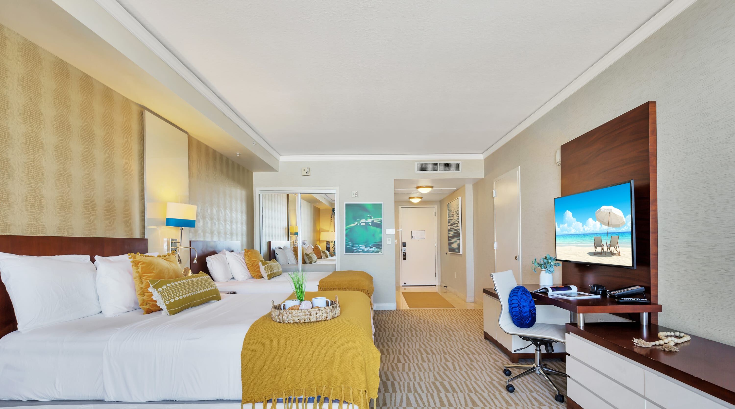 Skrivebord, strygejern/strygebræt, weekendseng, Wi-Fi