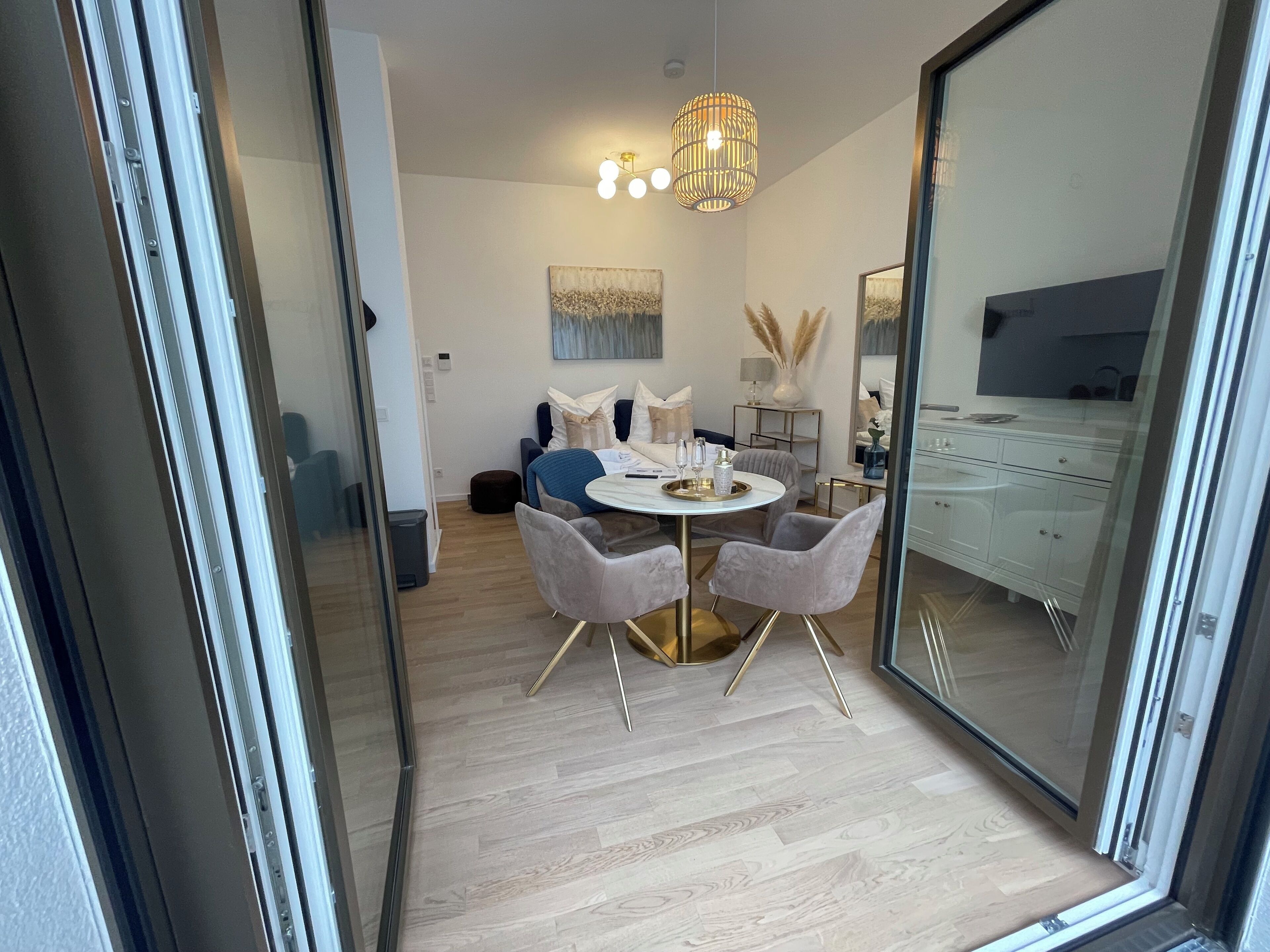 Luksus-studiosuite, 1 soverom, terrasse | Eget kjøkken | Kjøleskap, kokeplater, oppvaskmaskin og espressomaskin