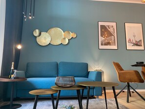 Luksusleilighet | Sengetøy av topp kvalitet, individuelt dekorert og individuelt innredet