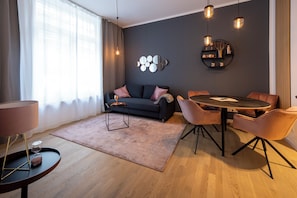 Luxury Apartment | Premium bedding, individually decorated, individually furnished, desk
