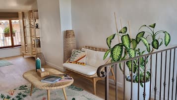 Habitación exclusiva doble, vistas al valle | Zona de estar