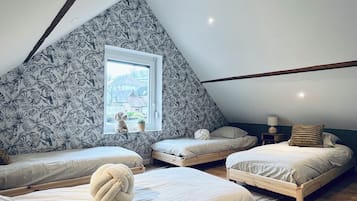 3 chambres, fer et planche Ă repasser, Wi-Fi, draps fournis