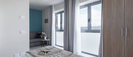 1 slaapkamer, een strijkplank/strijkijzer, wifi, beddengoed