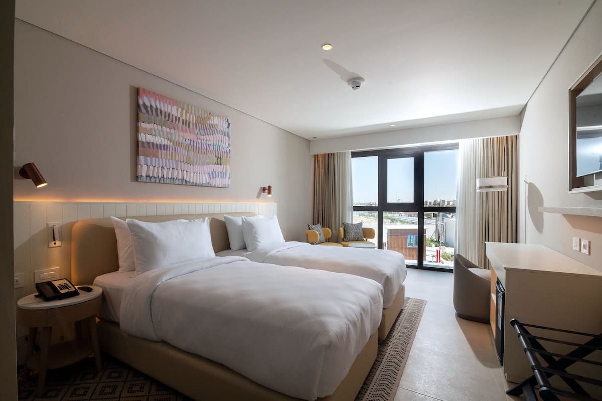 ห้องพัก, เตียงเดี่ยว 2 เตียง (Guest) | มินิบาร์, ตู้นิรภัยในห้องพัก, เตารีด/โต๊ะรีดผ้า, เปล/เตียงเด็กอ่อน (ฟรี)
