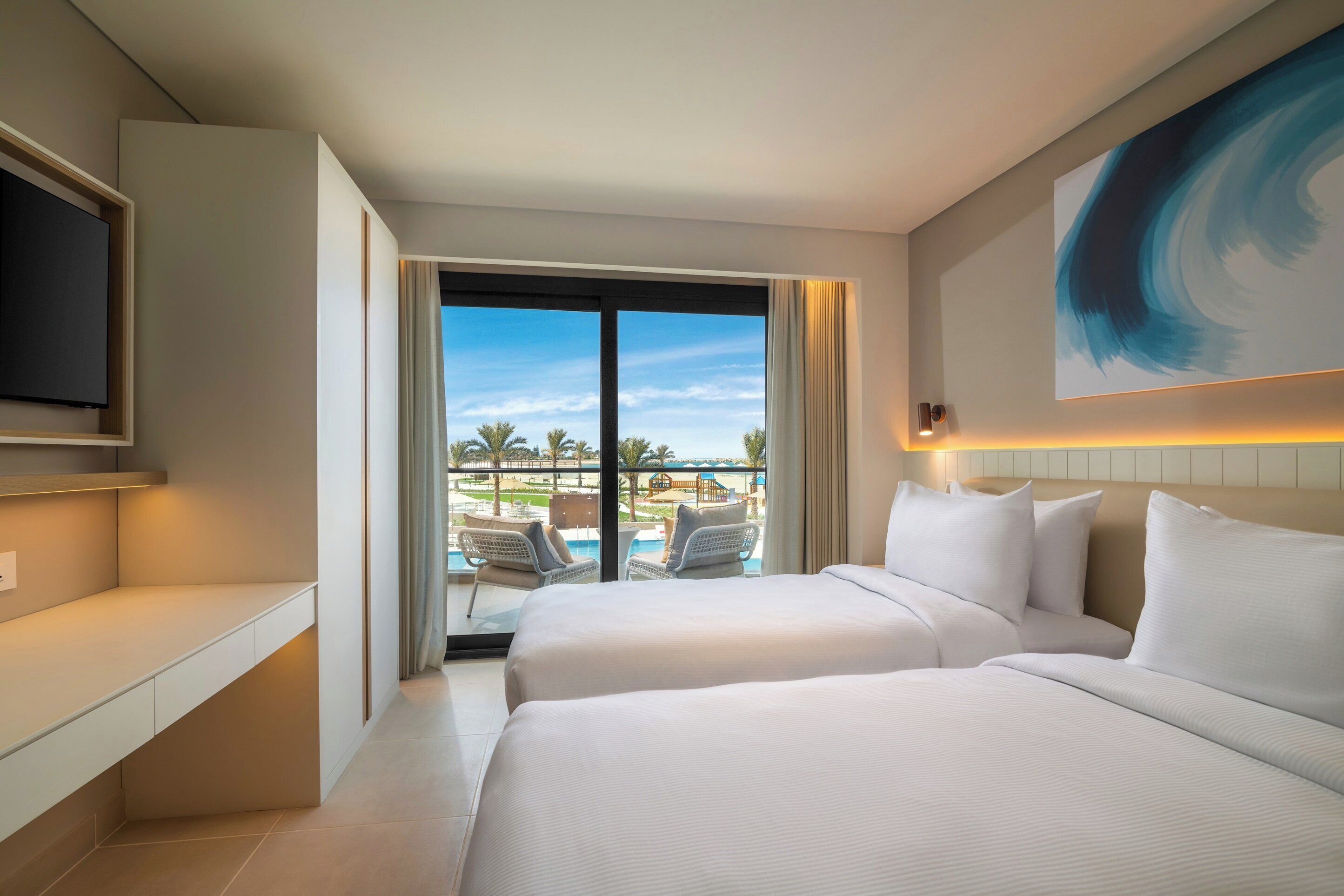 Suite, 2 Bedrooms, Sea View | Minibar, in-room safe, iron/ironing board, cribs (free)
