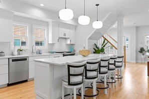 Fridge, microwave, oven, stovetop - Steps to Beach - Luxe 5BR OC Home w/ Hot Tub! (Ocean City)