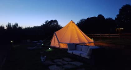 Luxury Bell Tents with beautiful views