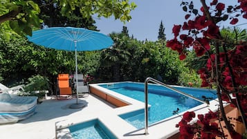 Villa (Villa Gemma - Four Bedroom Villa with) | Pool | Seasonal outdoor pool, pool umbrellas, sun loungers