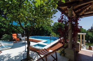 Villa (Villa Gemma - Four Bedroom Villa with) | Pool | Seasonal outdoor pool, pool umbrellas, pool loungers - Villa Gemma (Zupa dubrovacka)