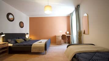 2 dormitorios, tabla de planchar con plancha, wifi y ropa de cama