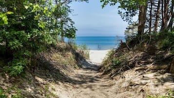 Accommodatie ligt op het strand