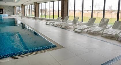 Apartment with a view of the river, pool and sauna