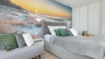 1 bedroom, iron/ironing board, travel crib, free WiFi