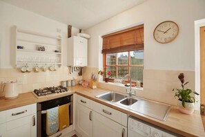 Fridge, microwave, oven, toaster