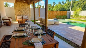 Outdoor dining - House Mar Patacho Eco (Porto de Pedras)