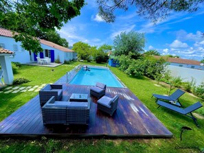 A heated pool