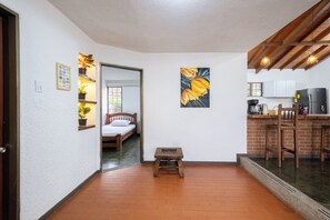 Basic Chalet, 4 Bedrooms, Pool Access, Garden Area | Down duvets, iron/ironing board