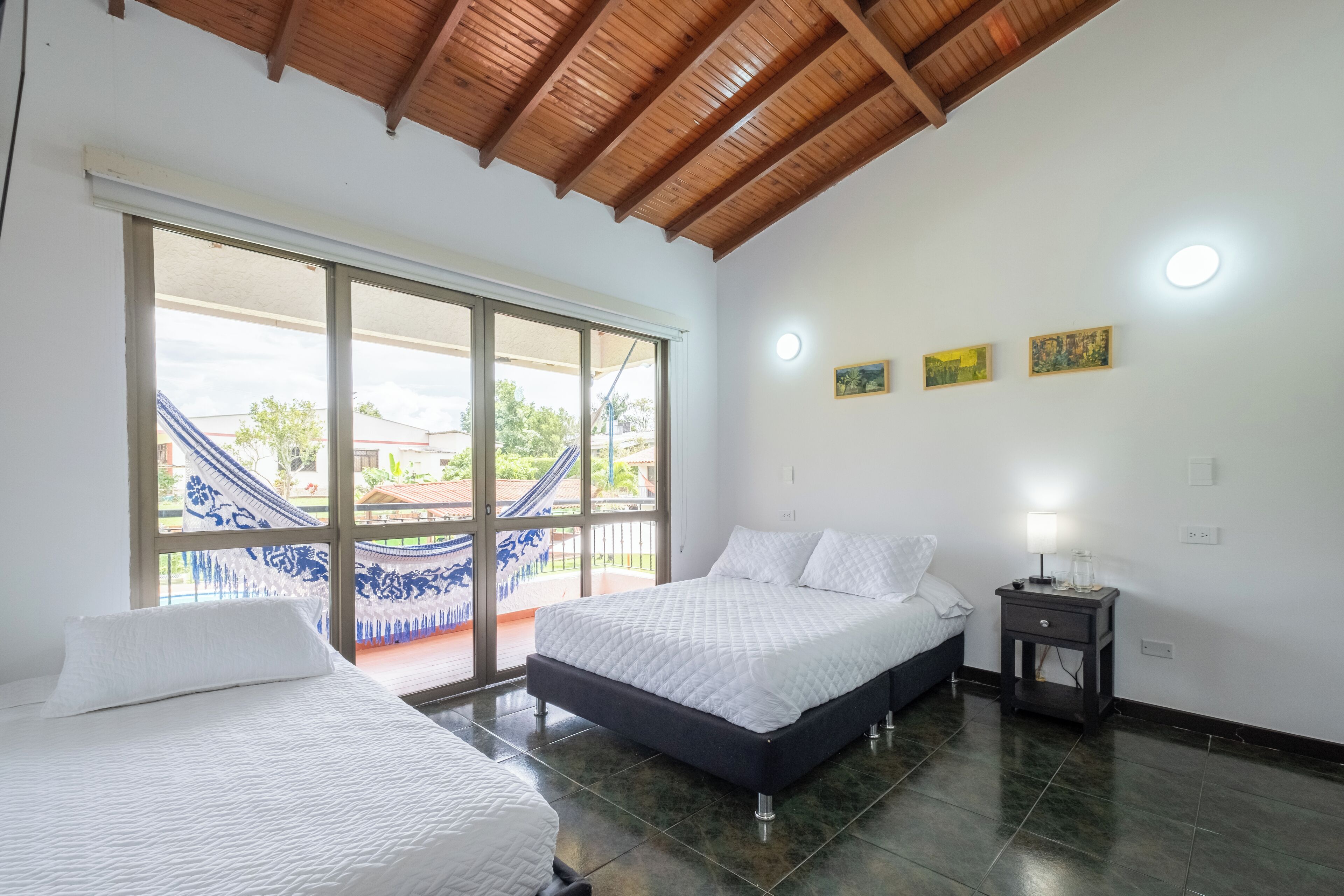 Down comforters, iron/ironing board