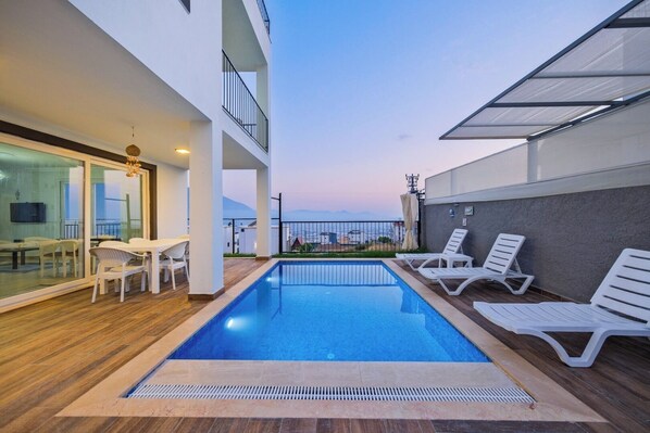 Pool - Ferien Villa in Fethiye Mit Privat Pool und Meerbick (Fethiye)