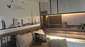 1 habitación, tabla de planchar con plancha, wifi gratis y ropa de cama