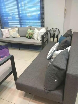 Smart-tv och en stereo