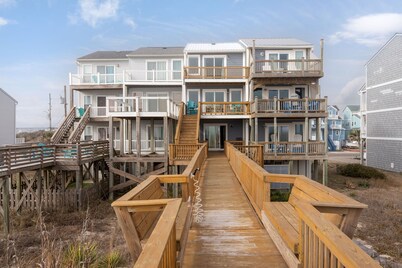 Oceanfront 3-Bedroom Townhome with Private Beach Access