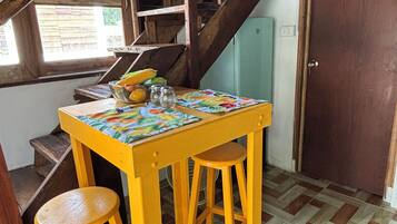 Economy Cabin, Patio, Pool View | Living area | Flat-screen TV