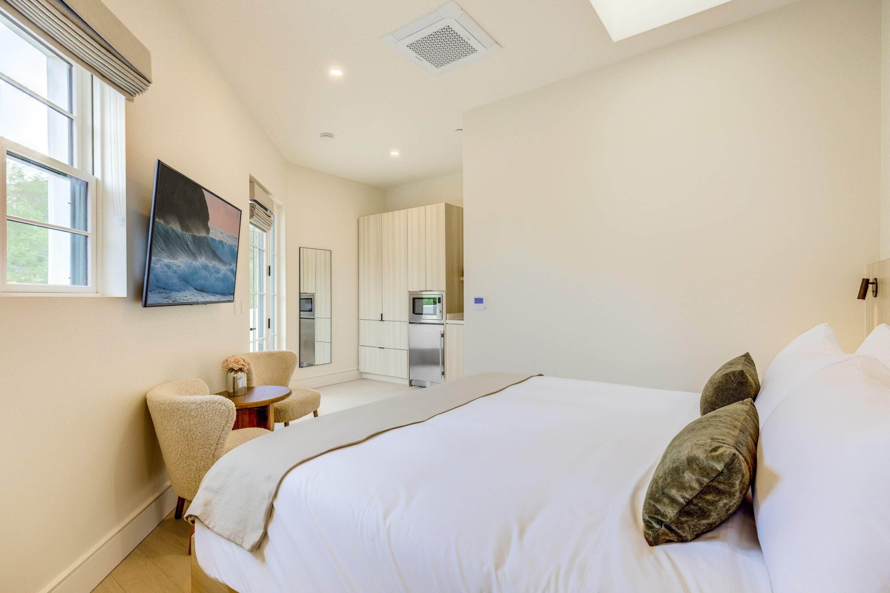 Apartamento exclusivo, 1 cama King | Roupas de cama premium